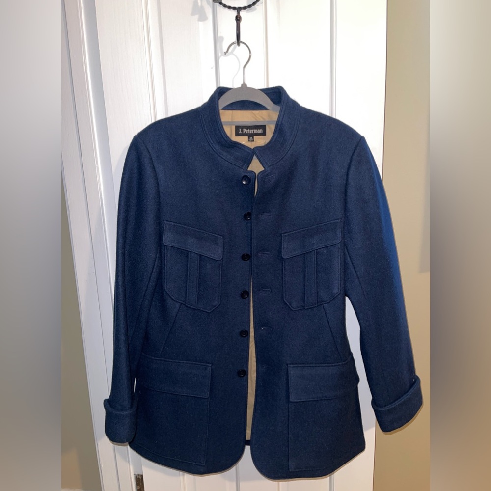 J. Peterman Dark Blue Mens Jacket